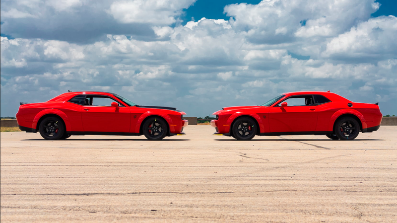 Illustration for article titled A Pair of Matching Dodge Challenger SRT Demons Heads to Auction Soon, if You're Into That